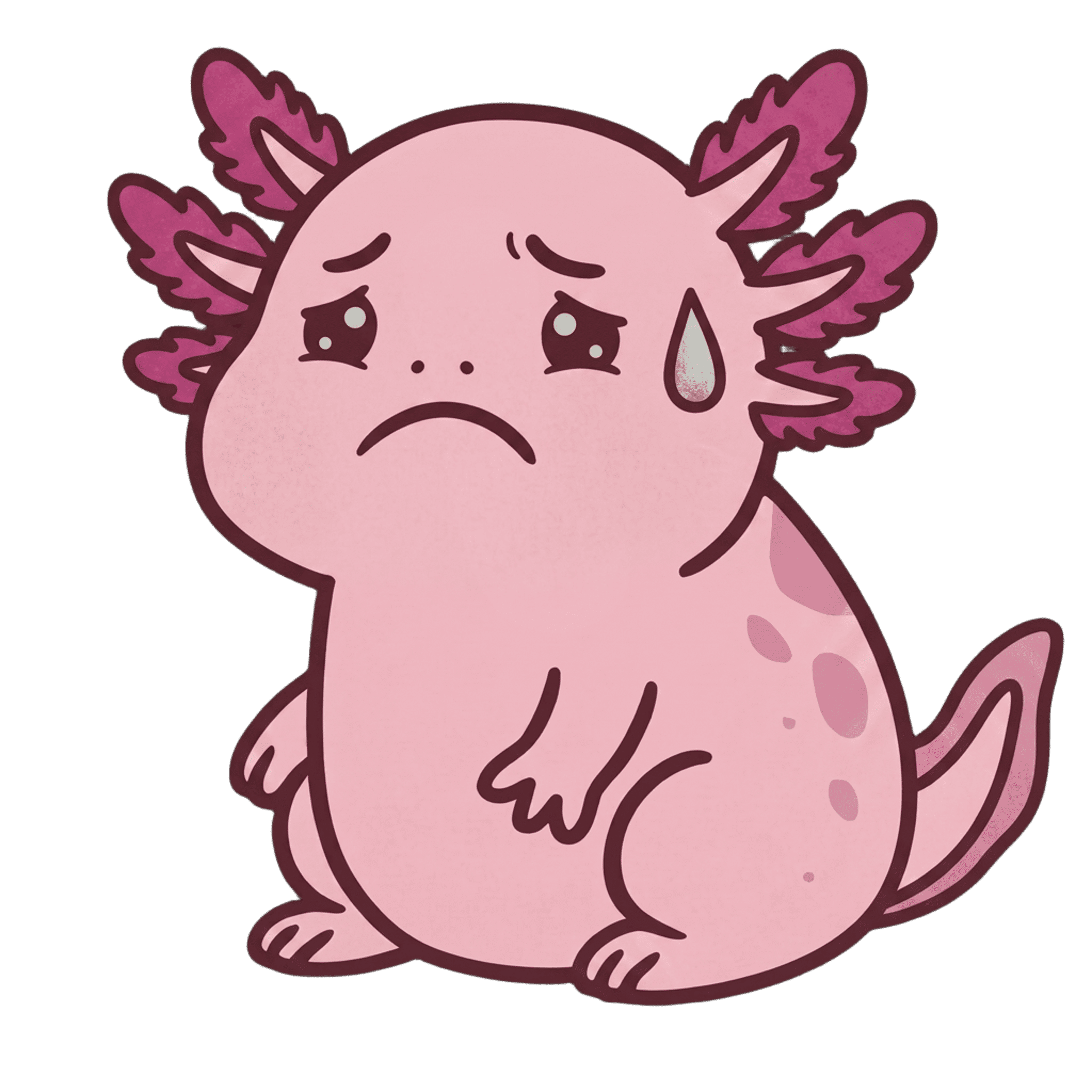 Axolote triste