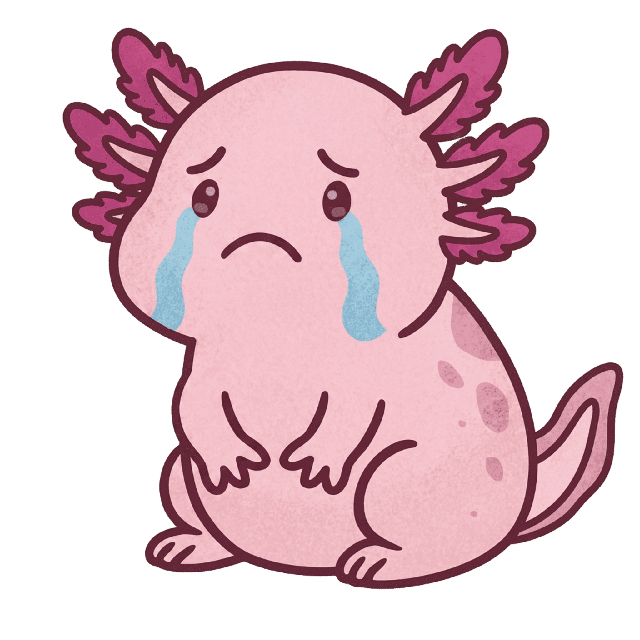 Axolote llorando